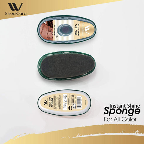 Instant Shine Sponge Neutral - 0.37 fl oz | WBM SHOE CARE